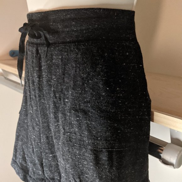 Athletic Works Dark Charcoal Gray Heather Workout Shorts - Picture 3 of 3